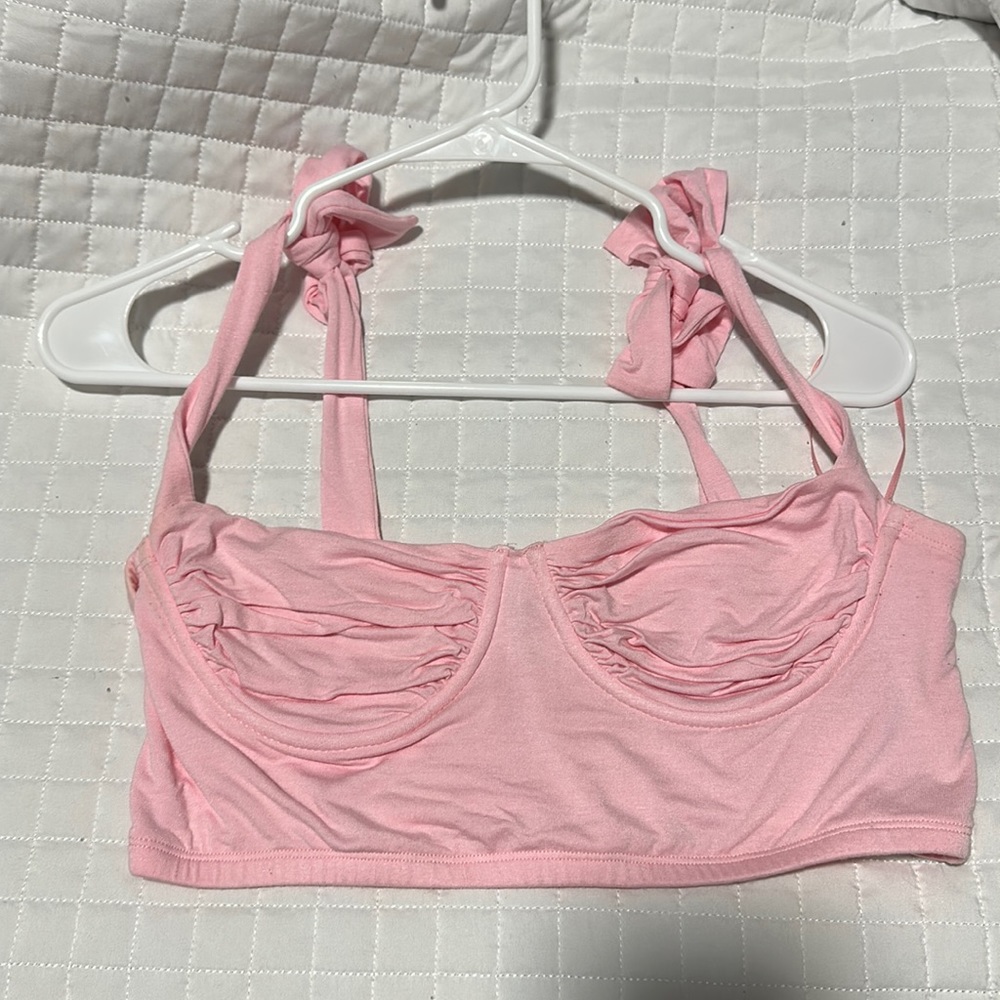 Adika large top pink cropped